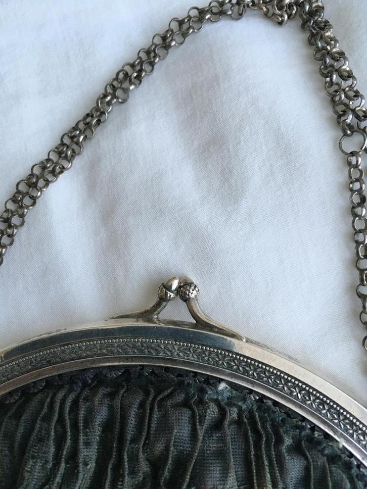 Antieke zilveren beugeltas 1916, Antiek en Kunst, Antiek | Goud en Zilver, Ophalen of Verzenden