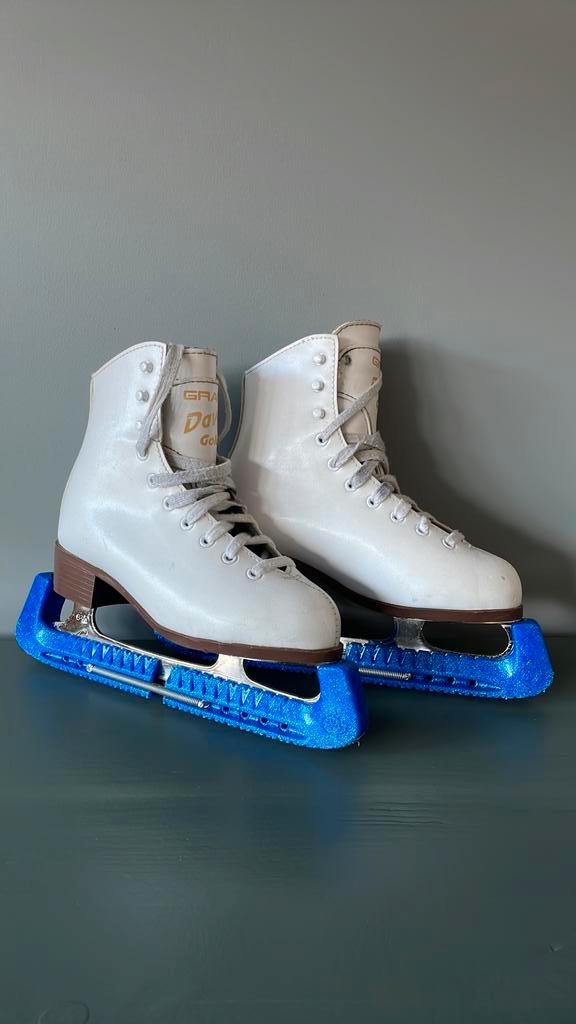 Schaatsen Graf Davos Gold maat 33, Sport en Fitness, Schaatsen, Gebruikt, Kunstschaatsen, Overige merken, Ophalen of Verzenden