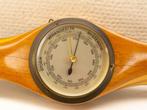 Vintage Houten propeller barometer 37784, Audio, Tv en Foto, Weerstations en Barometers, Ophalen of Verzenden, Gebruikt