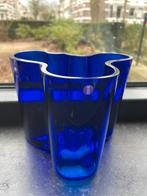 Iittala Alvar Aalto tafelvaas 120mm kobalt blauw, Blauw, Ophalen of Verzenden, Minder dan 50 cm, Glas
