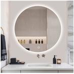 Badkamer spiegel rond 50cm NIEUW IN DOOS, Ophalen, Rond, Nieuw, Minder dan 100 cm
