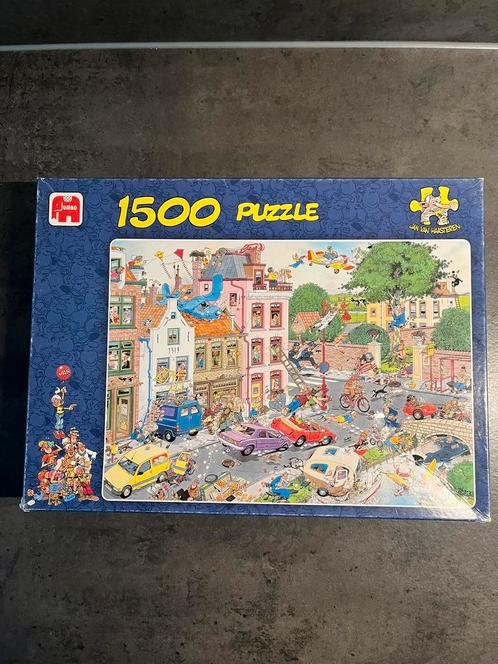 Jan Van Haasteren - Vrijdag de 13e 1500 stukjes, Hobby en Vrije tijd, Denksport en Puzzels, Zo goed als nieuw, Legpuzzel, 500 t/m 1500 stukjes