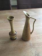 Antieke handgemaakte vaasjes (2), Gebruikt, Overige kleuren, Aardewerk of Porselein, Ophalen of Verzenden