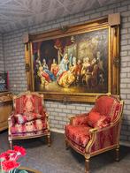 Empire Fauteuils & Groot Schilderij Set, Ophalen of Verzenden