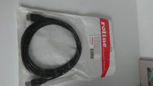 Nieuwe Roline USB 2.0 kabel type AM-AF 3m, Computers en Software, Pc- en Netwerkkabels, Nieuw, Ophalen of Verzenden