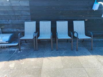 aluminium tuinstoelen opstapelbaar beschikbaar voor biedingen