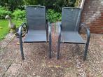 2 tuinstoelen, Tuin en Terras, Tuinstoelen, Ophalen, Gebruikt, Aluminium