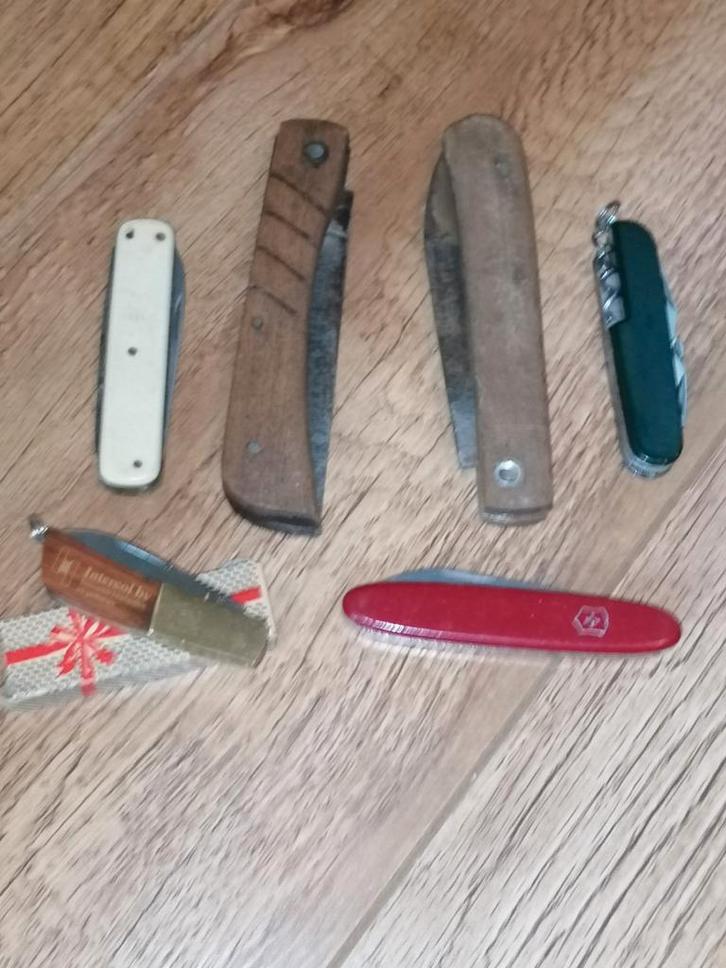 Lotje vintage zakmessen, Verzamelen, Militaria | Algemeen, Overige soorten, Mes of Dolk, Nederland, Ophalen of Verzenden