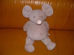 TIAMO MUIS MIKE THE MOUSE GROOT VELOURS LICHT GRIJS, Ophalen of Verzenden, Nieuw, Overige typen