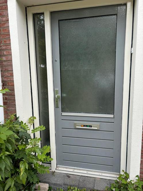 Kozijn met deur, Doe-het-zelf en Verbouw, Deuren en Horren, Zo goed als nieuw, Buitendeur, 200 tot 215 cm, 80 tot 100 cm, Glas