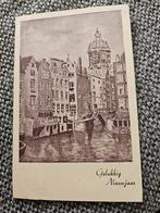 Amsterdam - Gelukkig Nieuwjaar, Ophalen of Verzenden, 1940 tot 1960, Gelopen, Noord-Holland