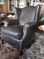 Fauteuil  lerenstoel, Ophalen, Zo goed als nieuw, 50 tot 75 cm