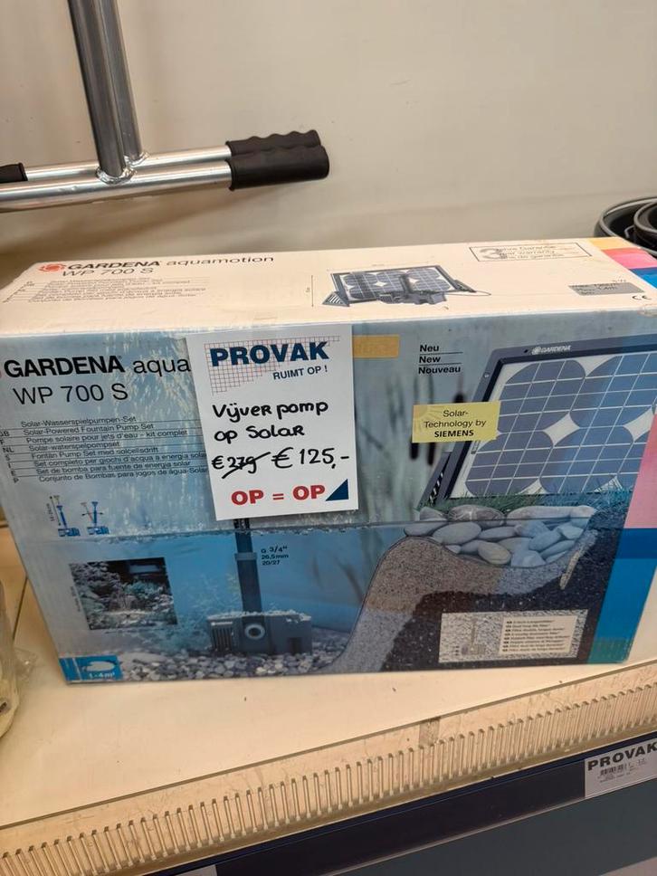 Fontijn voor de vijver op zonne energie, Tuin en Terras, Vijver-toebehoren, Nieuw, Ophalen