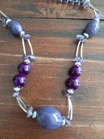 Amethist Ketting, Sieraden, Tassen en Uiterlijk, Kettingen, Ophalen of Verzenden, Paars, Steen of Mineraal