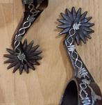 Western / cowboy sporen en riemen - bruin / zilver, Gebruikt, Dames, Overige typen, Ophalen of Verzenden