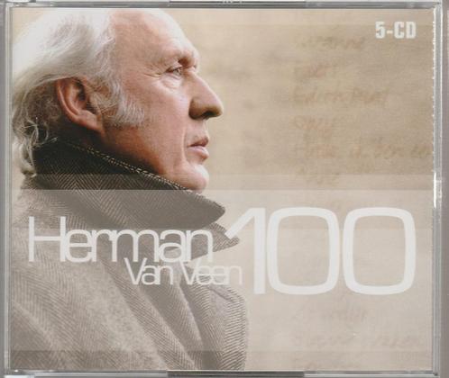 Herman van Veen - 100 (5 CD)"", Cd's en Dvd's, Cd's | Nederlandstalig, Zo goed als nieuw, Levenslied of Smartlap, Ophalen of Verzenden