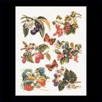 Borduurpakket Thea Gouverneur - Fruitlap - Linnen, Ophalen of Verzenden, Nieuw, Handborduren, Borduurpakket