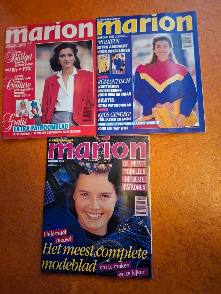 Marion, tijdschrift voor zelfmaakmode. 1989, Ophalen of Verzenden, Vrouw, Overige merken