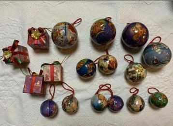 Set van 17 handgemaakte kerstballen. Frankrijk beschikbaar voor biedingen