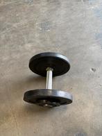 1 x 12 kg rubberen dumbbell gewicht, Sport en Fitness, Fitnessmaterialen, Ophalen, Dumbbell, Gebruikt, 1 x 12 kg