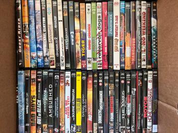 Partij van 55 DVD Films, Diverse Genre, Actie, Thriller etc beschikbaar voor biedingen
