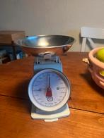 Retro dille&kamille keukenweegschaal, Witgoed en Apparatuur, Minder dan 10 kg, Keukenweegschaal, 1 tot 500 gram, Ophalen of Verzenden