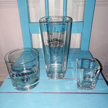 Jack Daniel's whiskey glazen 3 stuks beschikbaar voor biedingen