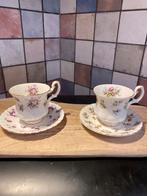 Royal Albert Winsome en Sweet Violets kop en schotel,bone ch, Ophalen of Verzenden