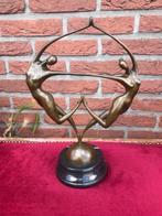 dansend paar in harmonie, brons en marmer, Antiek en Kunst, Ophalen of Verzenden