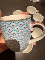Tien koffiekopjes Pip studio blauw, Huis en Inrichting, Keuken | Servies, Ophalen, Zo goed als nieuw, Overige stijlen, Kop(pen) en/of Schotel(s)