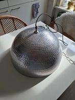 Zilveren Hanglamp - Gehamerd Metaal, Ophalen, Zo goed als nieuw, Metaal, Modern