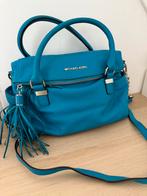 Michael Kors Leren Handtas Blauw, Ophalen of Verzenden, Gebruikt, Blauw, Handtas
