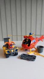 Brandweerman Sam helikopter en quad, Ophalen of Verzenden, Zo goed als nieuw