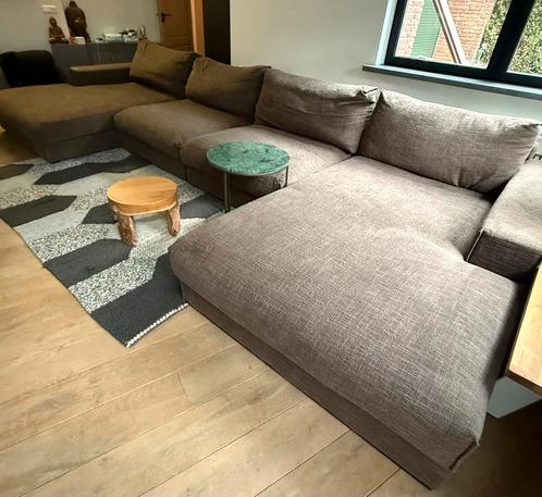 Heerlijke luxe loungebank – topkwaliteit van Goossens!, Huis en Inrichting, Banken | Complete zithoeken, Zo goed als nieuw, Ophalen