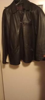 Zwarte leren jas - Australian Sportswear, Zwart, Maat 56/58 (XL), Ophalen of Verzenden, Australian Sportswear