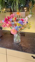 Mooie bos zijden bloemen, Ophalen of Verzenden, Zo goed als nieuw, Binnen