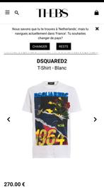 DSQUARED T-SHiRT, Kleding | Heren, T-shirts, Dsquared2, Wit, Maat 56/58 (XL), Ophalen of Verzenden