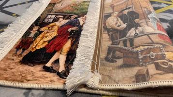 Vintage Tapijt met Historische 70/50cm beschikbaar voor biedingen