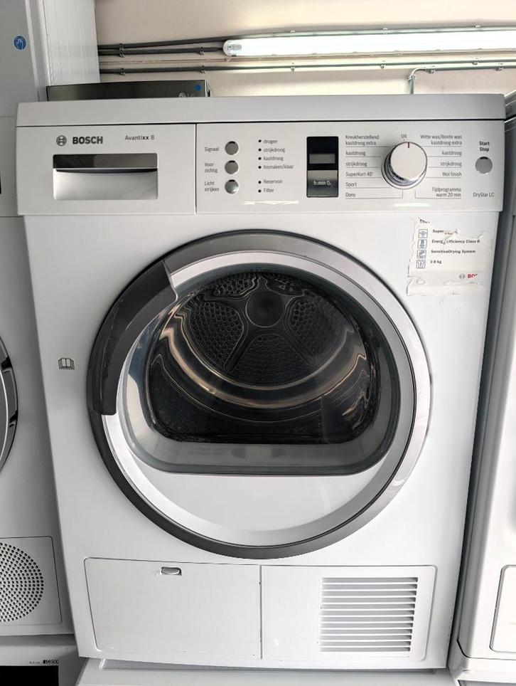 Degelijke Bosch WTE863D4NL Condensdroger 8 kg, Witgoed en Apparatuur, Wasdrogers, Gebruikt, Luchtafvoer, 6 tot 8 kg, 85 tot 90 cm
