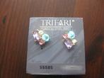 Vintage Trifari oorbellen. Nieuw. Verguld., Sieraden, Tassen en Uiterlijk, Ophalen, Overige materialen, Nieuw, Met edelsteen