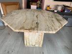 Mooie travertin eettafel, Ophalen, Rechthoekig, 100 tot 150 cm, 50 tot 100 cm