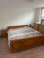 Houten bed 180x200 met elektrische bodem + nachtkastjes, Huis en Inrichting, Slaapkamer | Bedden, Ophalen, Bruin, Tweepersoons