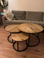 Salontafel | Set van 3, Huis en Inrichting, Tafels | Salontafels, Ophalen, 50 tot 100 cm, Rond, 50 tot 100 cm