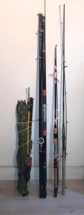 Werphengels en 2 visnetten beschikbaar voor biedingen