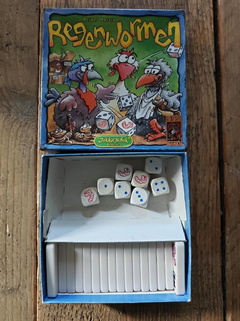 Regenwormen., Hobby en Vrije tijd, Gezelschapsspellen | Kaartspellen, Ophalen of Verzenden, 999 Games., 999 Games., 999 Games.