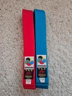 Karate banden Shureido WKF - Rood & Blauw, Ophalen of Verzenden, Nieuw, Karate, Vechtsportpak