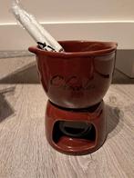 Chocolade fondue set, Witgoed en Apparatuur, Fonduesets, Ophalen, Zo goed als nieuw, Waxinelicht