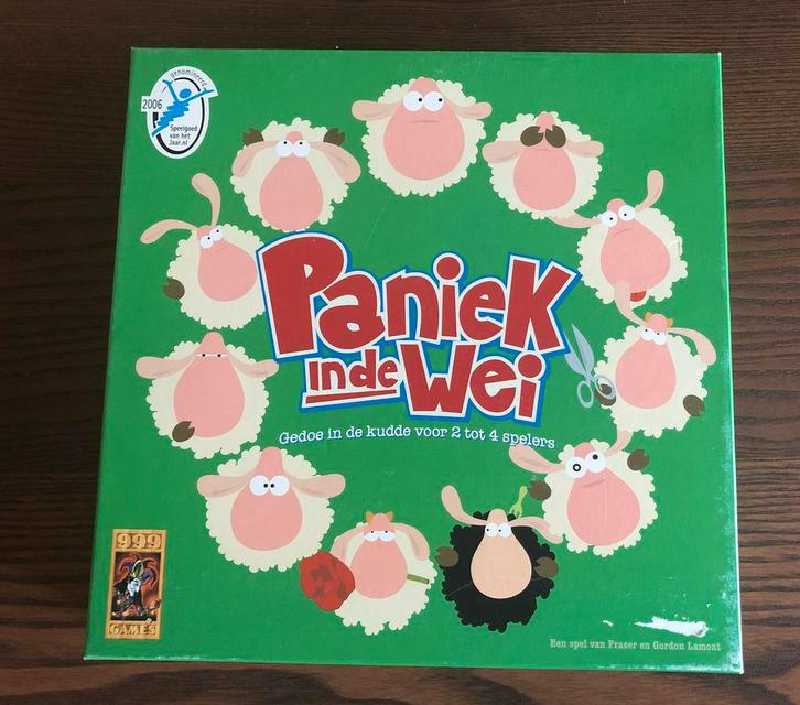 Paniek in de wei, Hobby en Vrije tijd, Gezelschapsspellen | Bordspellen, Zo goed als nieuw, Ophalen of Verzenden