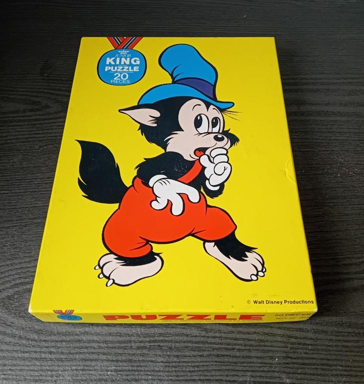 Junior King puzzel puzzle Wolfje Disney, Hobby en Vrije tijd, Denksport en Puzzels, Zo goed als nieuw, Minder dan 500 stukjes