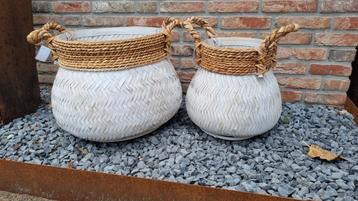 NIEUW Rieten manden 2x - nooit gebruikt beschikbaar voor biedingen